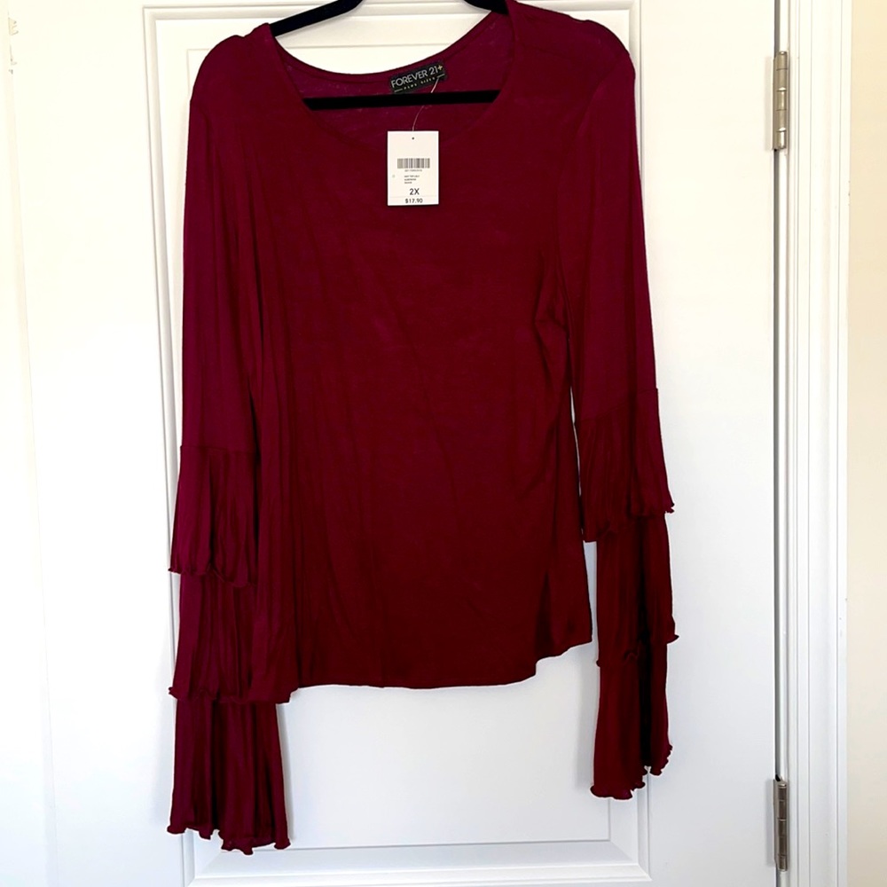 Forever 21 Burgundy Blouse